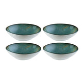 Madera 7" x 6.5" x h:2" 17 oz. Organic Decorated Vitrified Bowl (Set of 4)