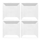 Merid 5.5" x 5.5" Square White Porcelain Plate (Set of 4)