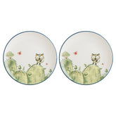 Minimeals dia.8.25" Round Decorated Vitrified Plate (Set of 2)