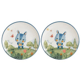 Minimeals dia.10" Round Decorated Vitrified Plate (Set of 2)
