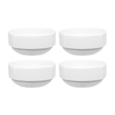 Porcelain Mimoza dia.2.25" h:1" 1 oz. Round White Porcelain Bowl (Set of 4)