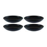 Notte dia.9" h:2" 34 oz. Round Black Vitrified Bowl (Set of 4)