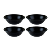 Notte dia.6.25" h:2" 13 oz. Round Black Vitrified Bowl (Set of 4)