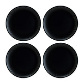 Notte dia.10" Round Black Vitrified Plate (Set of 4)