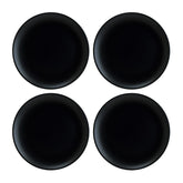 Bonna China Notte dia.10" Round Black Porcelain Plate (Set of 4)