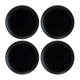 Bonna China Notte dia.12" Round Black Porcelain Plate (Set of 4)