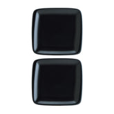 Bonna China Notte 8.5" x 8" Square Black Porcelain Plate (Set of 2)