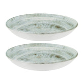 Odette dia.10" h:2" 44 oz. Round Decorated Vitrified Bowl (Set of 2)