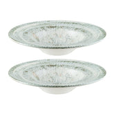 Odette dia.11" h:2.5" 14 oz. Round Decorated Vitrified Bowl (Set of 2)