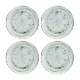 Odette dia.10" Round Decorated Vitrified Plate (Set of 4)