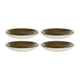 Bonna China Dhara dia.9" h:2" 34 oz. Round Brown Porcelain Bowl (Set of 4)