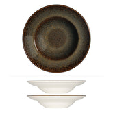 Tierra dia.10.75" h:2.25" 16 oz. Round Brown Vitrified Bowl (Set of 2)