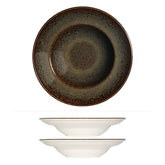 Tierra dia.11.75" h:2.5" 19 oz. Round Brown Vitrified Bowl (Set of 2)