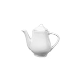 Pera 10" x 10" x h:10" 14 oz. Triangle White Porcelain Coffee/Tea Pot (1 each)