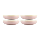Pink Pott dia.7.25" h:1.75" 22 oz. Round Pink Vitrified Bowl (Set of 4)