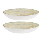Patera dia.11" h:2.5" 57 oz. Round Decorated Vitrified Bowl (Set of 2)