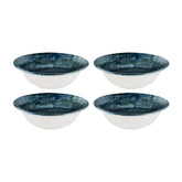 Patera Denim dia.6.25" h:2" 13 oz. Round Decorated Vitrified Bowl (Set of 4)