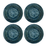 Bonna China Patera Denim dia.12" Round Decorated Porcelain Plate (Set of 4)