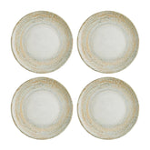 Patera dia.7.5" Round Decorated Vitrified Plate (Set of 4)