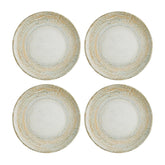 Patera dia.9" Round Decorated Vitrified Plate (Set of 4)