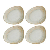 Bonna China Sands 7.5" x 6" Organic Decorated Porcelain Plate (Set of 4)