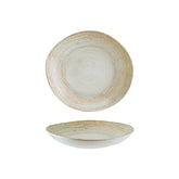 Bonna China Sands 10.25" x 9.5" x h:2.5" 36 oz. Organic Decorated Porcelain Bowl