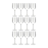 Premium dia.3.25" h:8.75" 16 oz. Round Clear Polycarbonate Cocktail/Wine (Set of 12)
