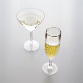 Premium dia.2.25" h:8.5" 6 oz. Round Clear Polycarbonate Champagne Flute (Set of 12)