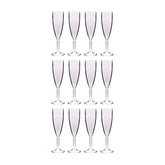 Premium dia.2.25" h:8.5" 6 oz. Round Clear Polycarbonate Champagne Flute (Set of 12)