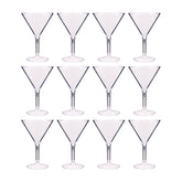Round Clear Polycarbonate Martini dia.4.5" h:6.5" 9 oz. (Set of 12)