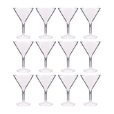 Premium dia.4.5" h:6.5" 9 oz. Round Clear Polycarbonate Martini (Set of 12)