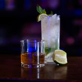 Premium dia.3" h:3" 8 oz. Round Clear Polycarbonate Whisky Glass (Set of 12)