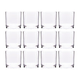 Premium dia.3" h:3" 8 oz. Round Clear Polycarbonate Whisky Glass (Set of 12)