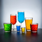 Prism dia.2.5" h:7" 8 oz. Round Clear Polycarbonate Goblet (Set of 6)