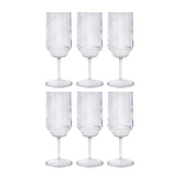 Prism dia.2.75" h:8.25" 14 oz. Round Clear Polycarbonate Goblet (Set of 6)