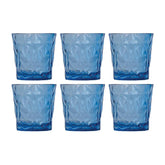 Prism dia.3.5" h:3.5" 10 oz. Round Blue Polycarbonate Rocks/Old Fashioned (Set of 6)