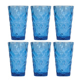 Prism dia.3.5" h:5.5" 14 oz. Round Blue Polycarbonate High-Ball (Set of 6)