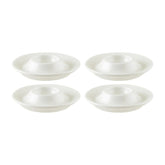 Gourmet dia.4.25" h:1" Round Warm White Vitrified Egg Cup (Set of 4)