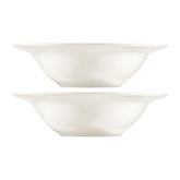 Gourmet dia.9" h:2.5" 24 oz. Round Warm White Vitrified Bowl (Set of 2)