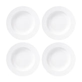 Delta dia.10" h:2" 10 oz. Round White Porcelain Bowl (Set of 4)