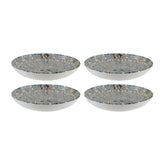 Bonna China Luca Mosaic Matte dia.9" h:2" 34 oz. Round Decorated Porcelain Bowl (Set of 4)