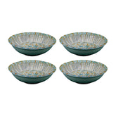 Bonna China Luca Mosaic Matte dia.5.25" h:1.5" 7 oz. Round Decorated Porcelain Bowl (Set of 4)