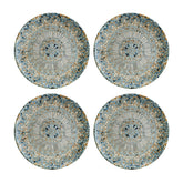 Bonna China Luca Mosaic Matte dia.6.75" Round Decorated Porcelain Plate (Set of 4)