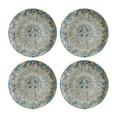 Bonna China Luca Mosaic Matte dia.7.5" Round Decorated Porcelain Plate (Set of 4)