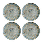Bonna China Luca Mosaic Matte dia.10" Round Decorated Porcelain Plate (Set of 4)