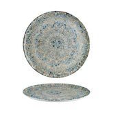 Bonna China Luca Mosaic Matte dia.12.75" Round Decorated Porcelain Plate