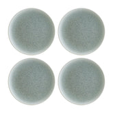 Luca Ocean Matte dia.6.75" Round Blue Vitrified Plate (Set of 4)