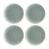 Luca Ocean Matte dia.8.25" Round Blue Vitrified Plate (Set of 4)