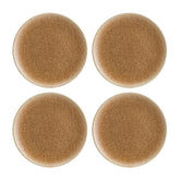 Luca Salmon Matte dia.8.25" Round Brown Vitrified Plate (Set of 4)