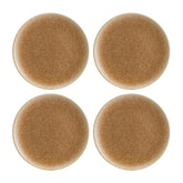 Bonna China Luca Salmon Matte dia.10.5" Round Brown Porcelain Plate (Set of 4)